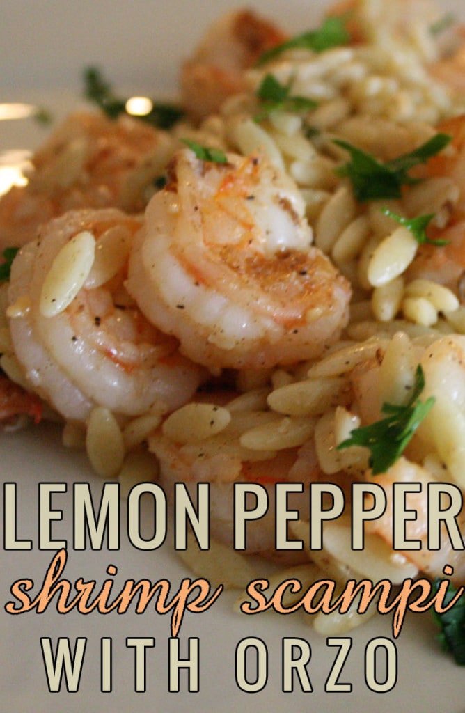 Lemon Pepper Shrimp Scampi with Orzo