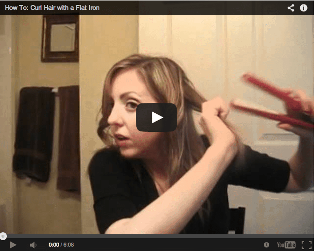 How to Curl Hair with a Flat Iron