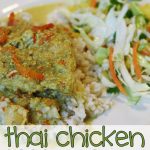Slow Cooker Thai Chicken Coconut Curry with Slaw (Clean Eating!)