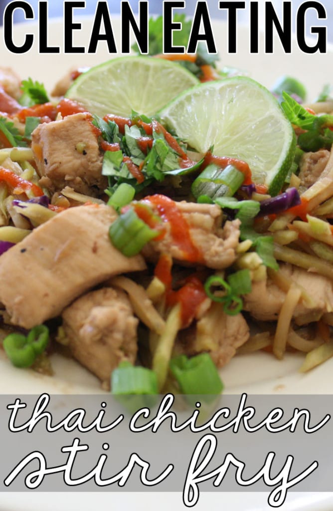 Clean Eating Thai Stir Fry Recipe by lifestyle blogger Meg O. on the Go