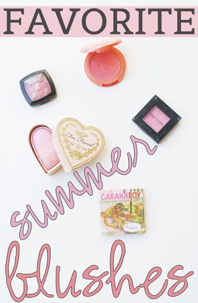 Favorite Summer Blushes - perfect mix of pink, peach, coral, and orange tones!