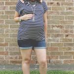 Third Trimester Maternity Style – Casual Stripes