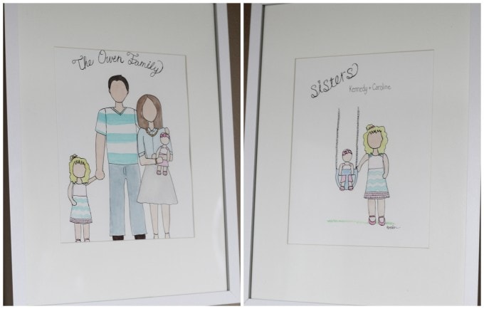 Custom watercolors for baby's nursery - so special!