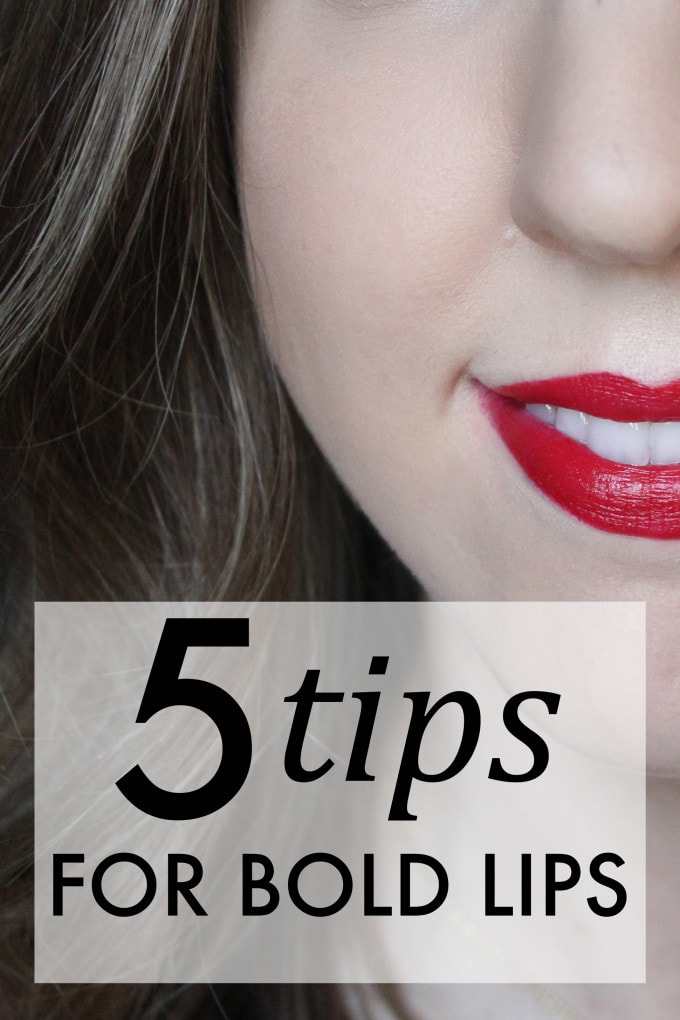 5 tips for bold lips