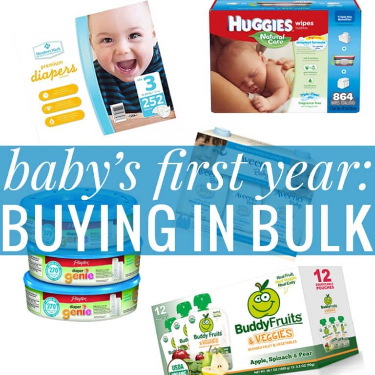 Baby's First Year - Buying in Bulk
