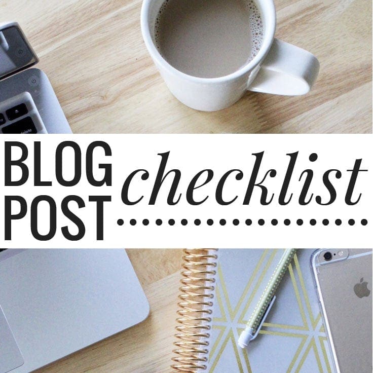 Blog Post Checklist