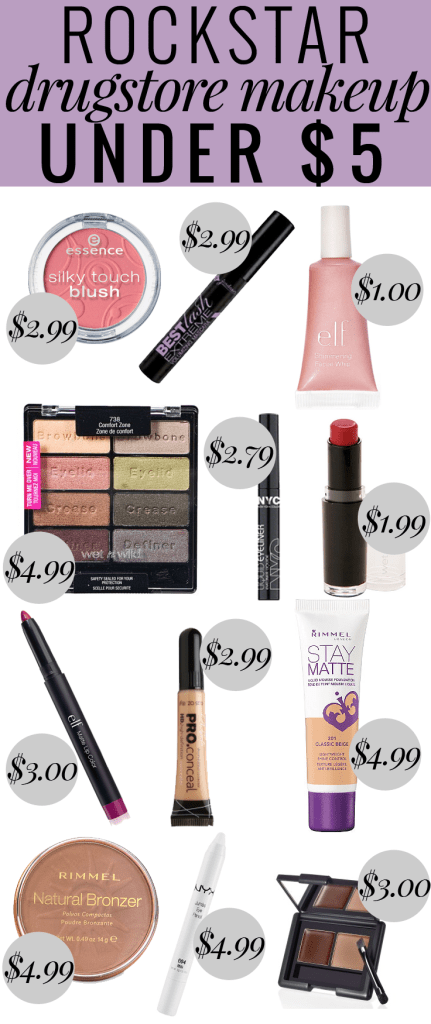 Popular Houston Beauty Blogger Meg O on the Go shares Rockstar Drugstore Makeup Under $5 - this list has everything for a full face of cheap, but amazing makeup!