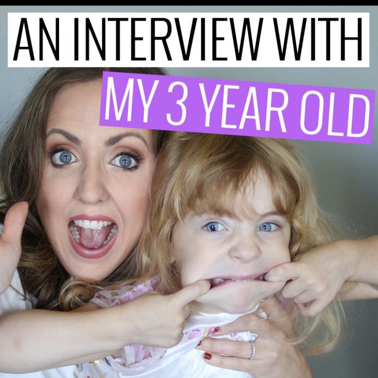 Interview with my 3 Year Old