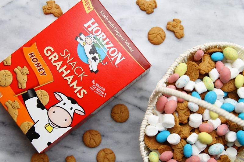 Horizon Snack Grahams - perfect to use for this Easter S'mores Snack Mix!