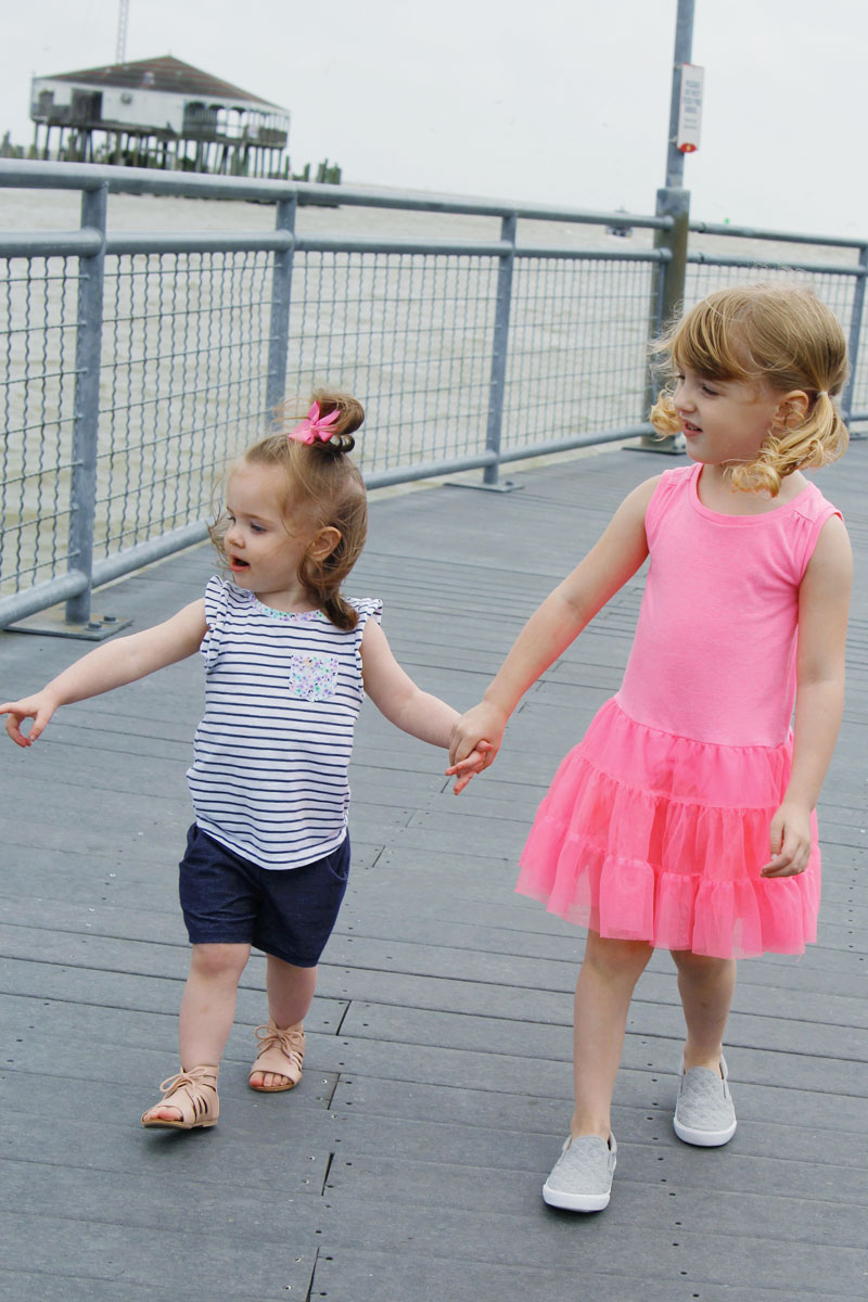 Playing tourists in our own town - hanging out at the Kemah Boardwalk!