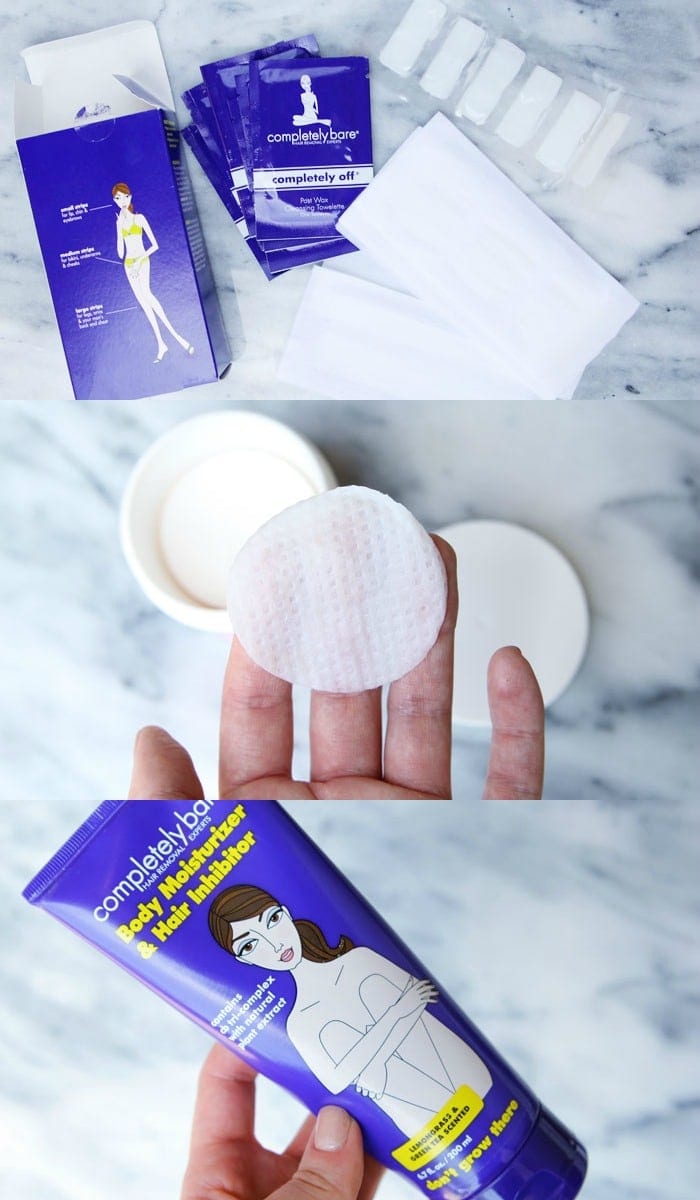 Love these Completely Bare products for at home hair removal!