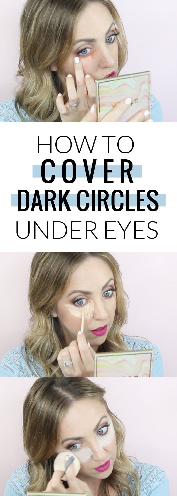 Concealing, color correcting, baking, oh my! Popular Houston Beauty Blogger Meg O on the Go shares all of the tricks to get a perfect and bright under eye area. Cover those dark circles under eyes with makeup!