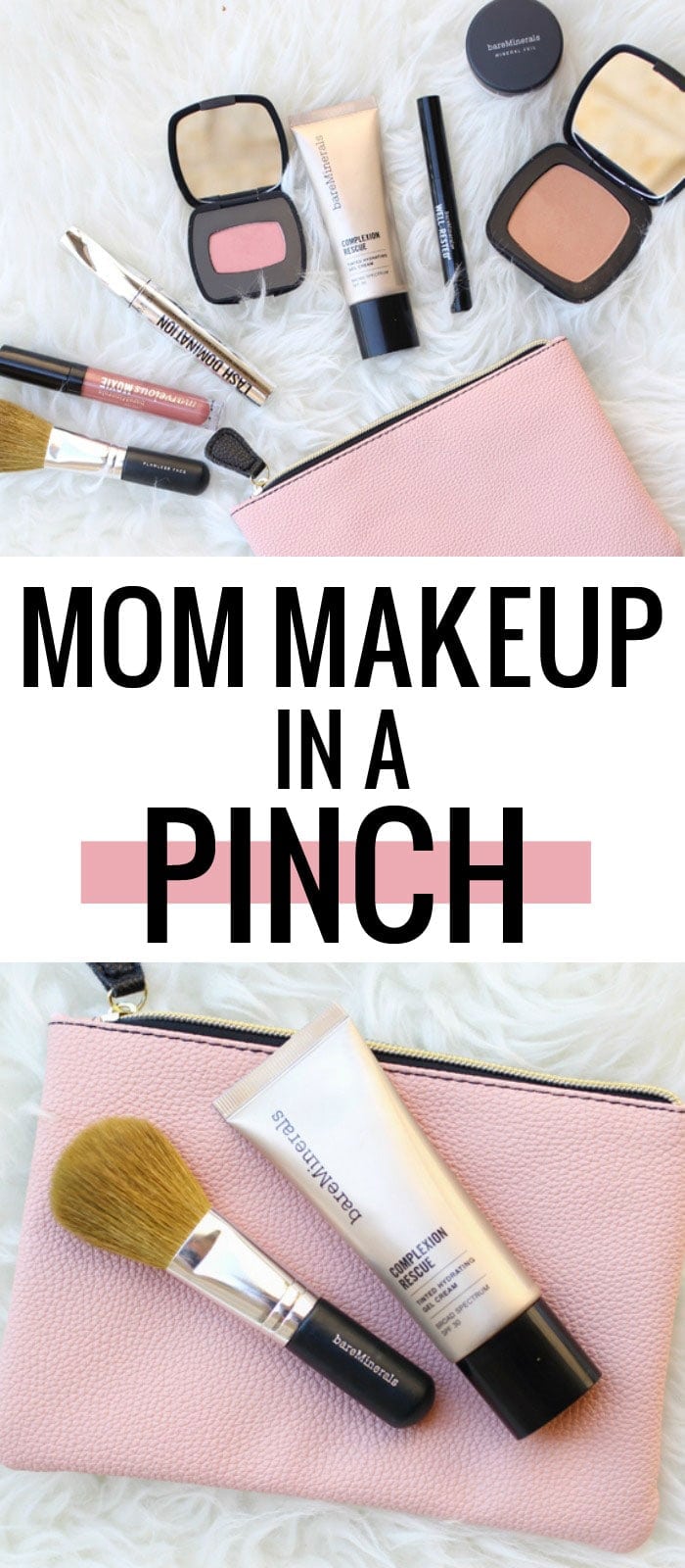 These bareMinerals products make makeup a breeze when you're short on time. I'm especially loving the Complexion Rescue! #MorningRescue #ad