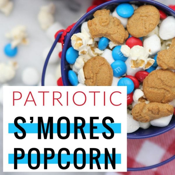 Patriotic S’mores Popcorn