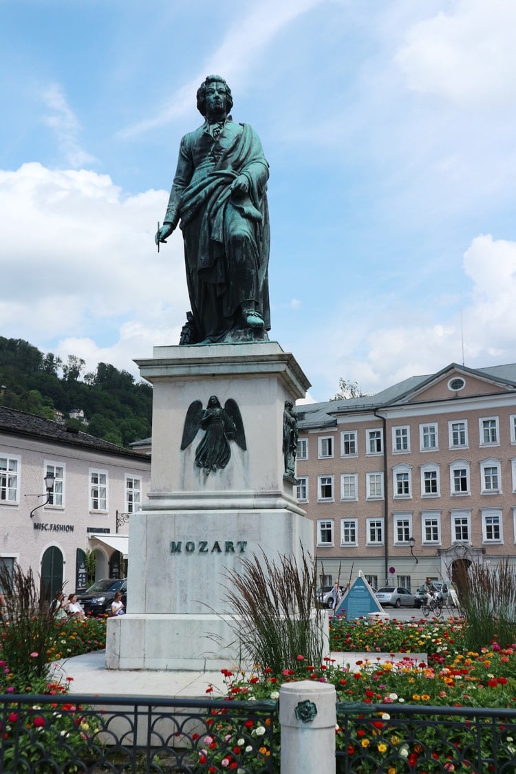 Mozart Statue in Salzburg
