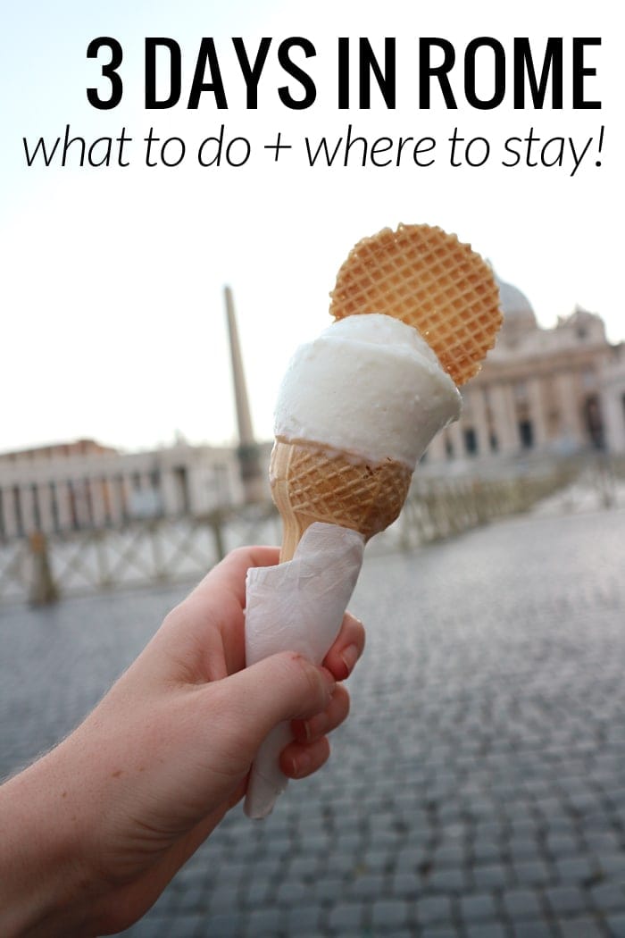 3 days in Rome is the perfect amount of time to experience the city! Click through to read about what to do and where to stay in Rome!