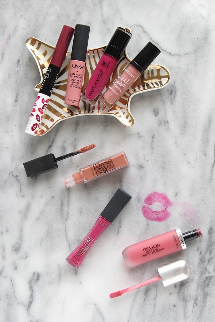 Houston blogger Meg O. on the Go shares the BEST drugstore liquid lipsticks! They can also be found at most drugstores and are all under $10!!