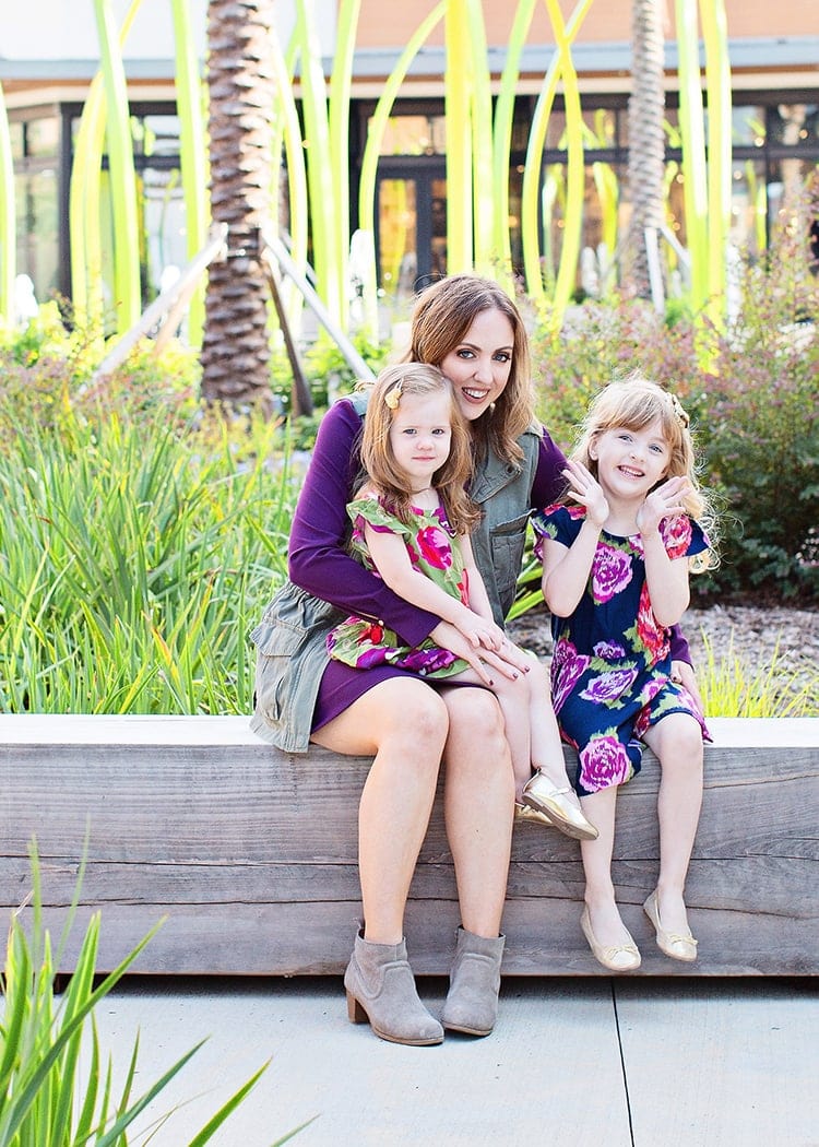 Mother daughter fall outfit inspiration - fall floral dresses for the girls