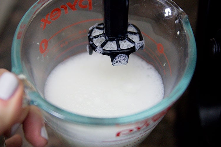 frothed milk with Ninja Coffee Bar