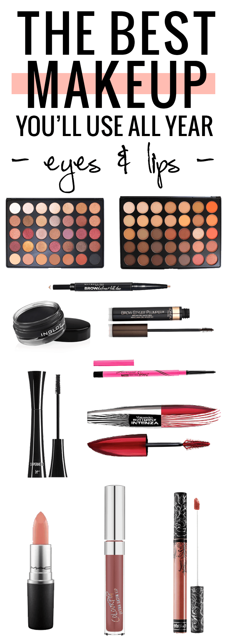 Popular Houston Beauty Blogger Meg O on the Go shares all of the best makeup of 2016! All the best makeup and beauty products!