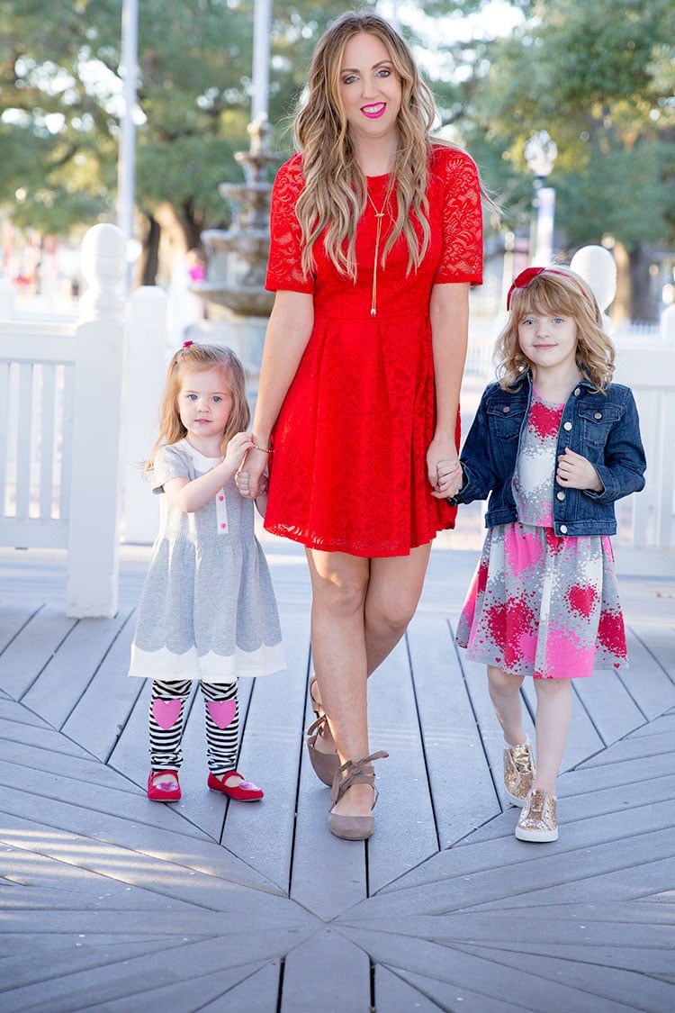 Mommy and daughter Valentine's Day outfit ideas