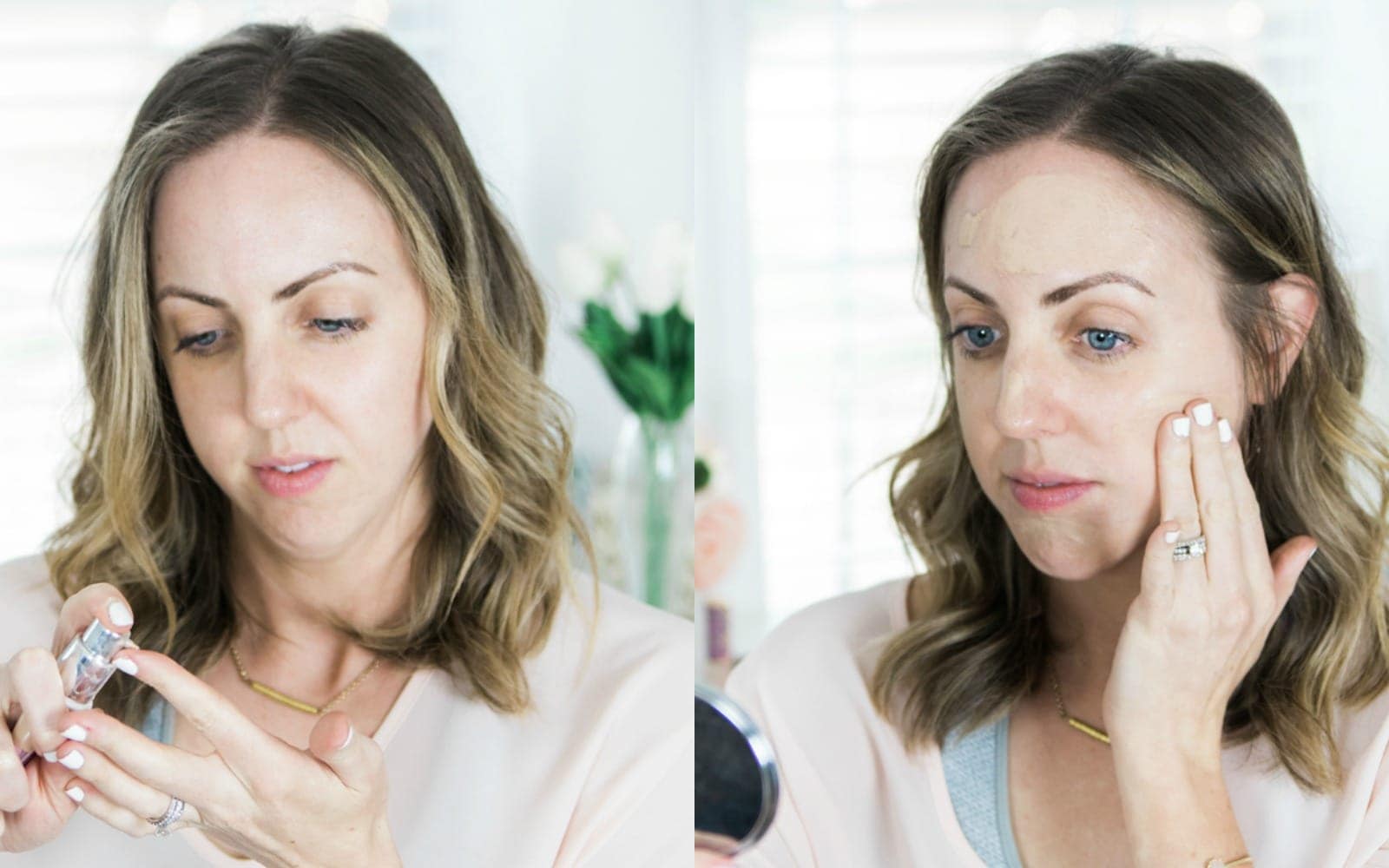 I love to use CC cream in my 5 minute makeup routine because it has a lot of coverage and goes on quickly!