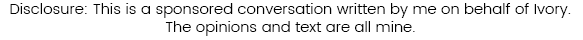 Disclosure: This is a sponsored conversation written by me on behalf of Ivory. The opinions and text are all mine.