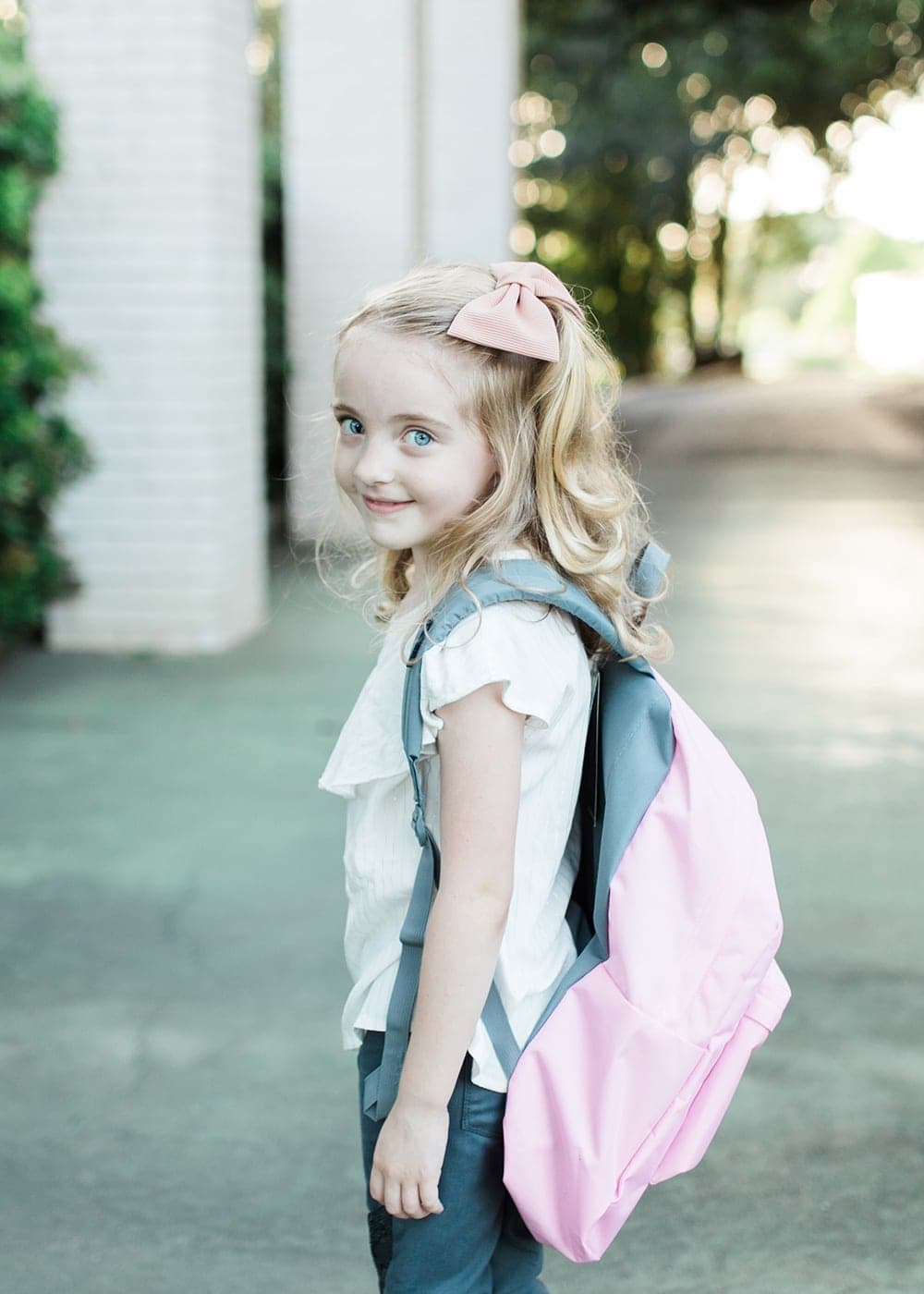 first day of kindergarten outfit girl