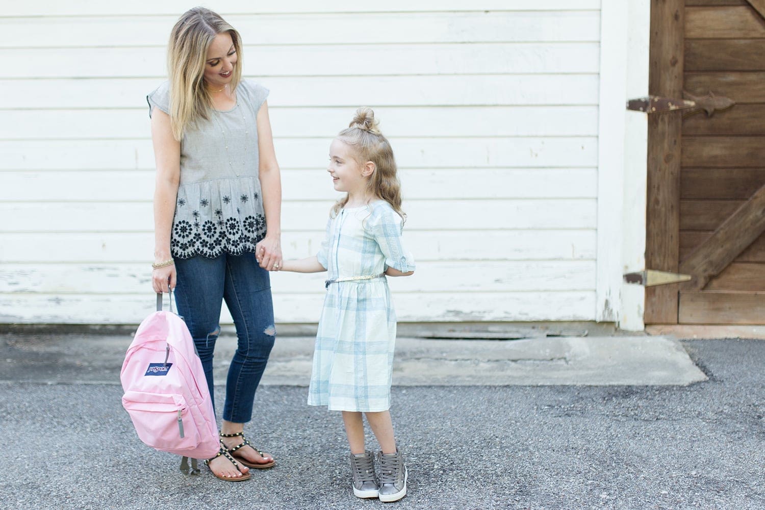 first day of kindergarten outfit girl