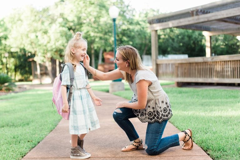 Mother daughter first day of kindergarten outfit ideas from Lifestyle Blogger, Meg O. on the Go