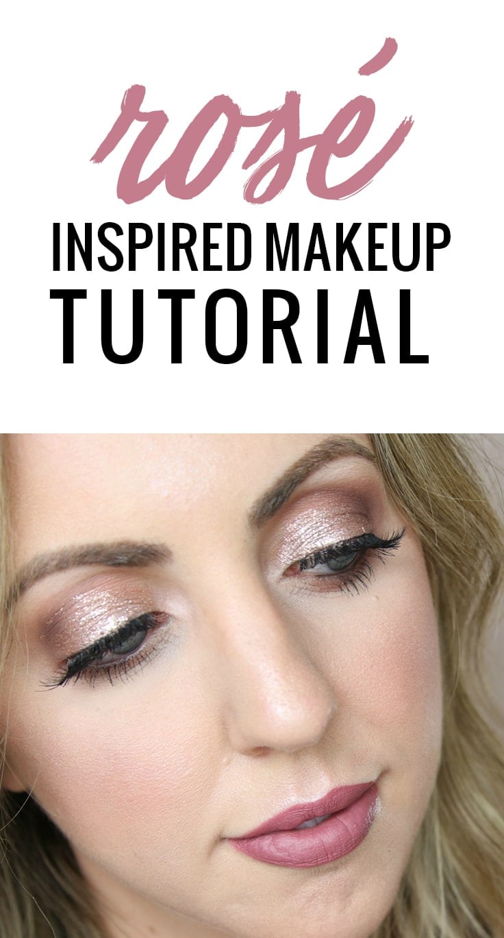 Rosé Inspired Makeup Look by Houston beauty blogger Meg O. on the Go