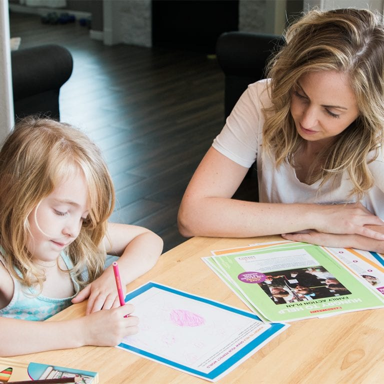 Talk to kids about hunger