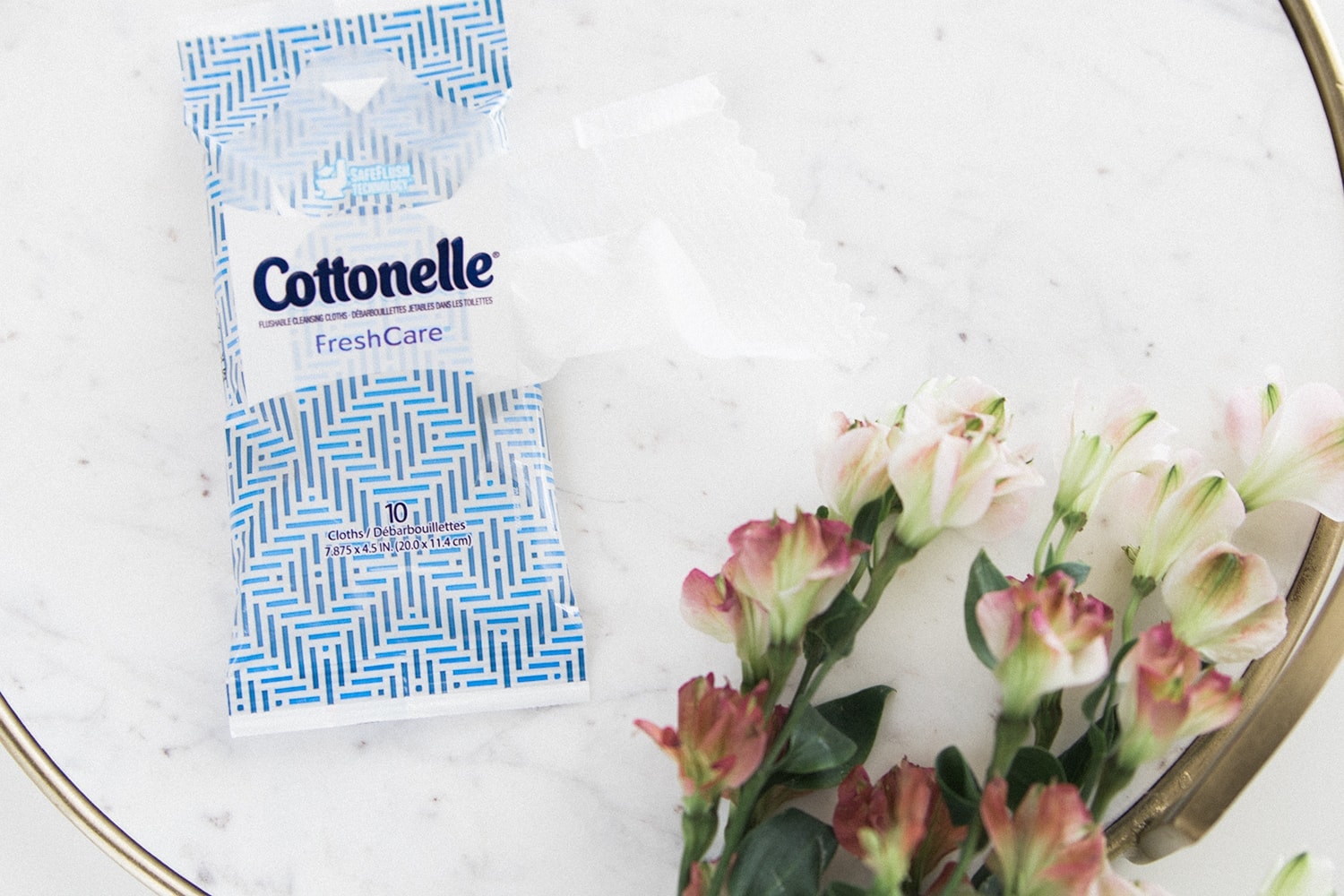 Cottonelle FreshCare Flushabl Cleansing Cloths from the FabFitFun fall box