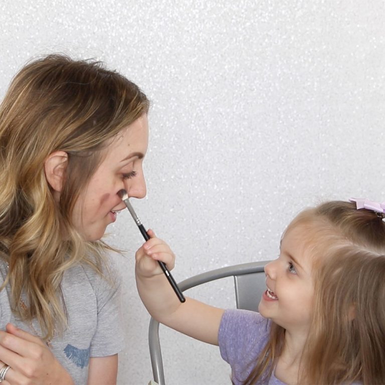 Makeup By Kids: My 3-Year-Old Kid Does My Makeup by Houston mommy blogger Meg O. on the Go
