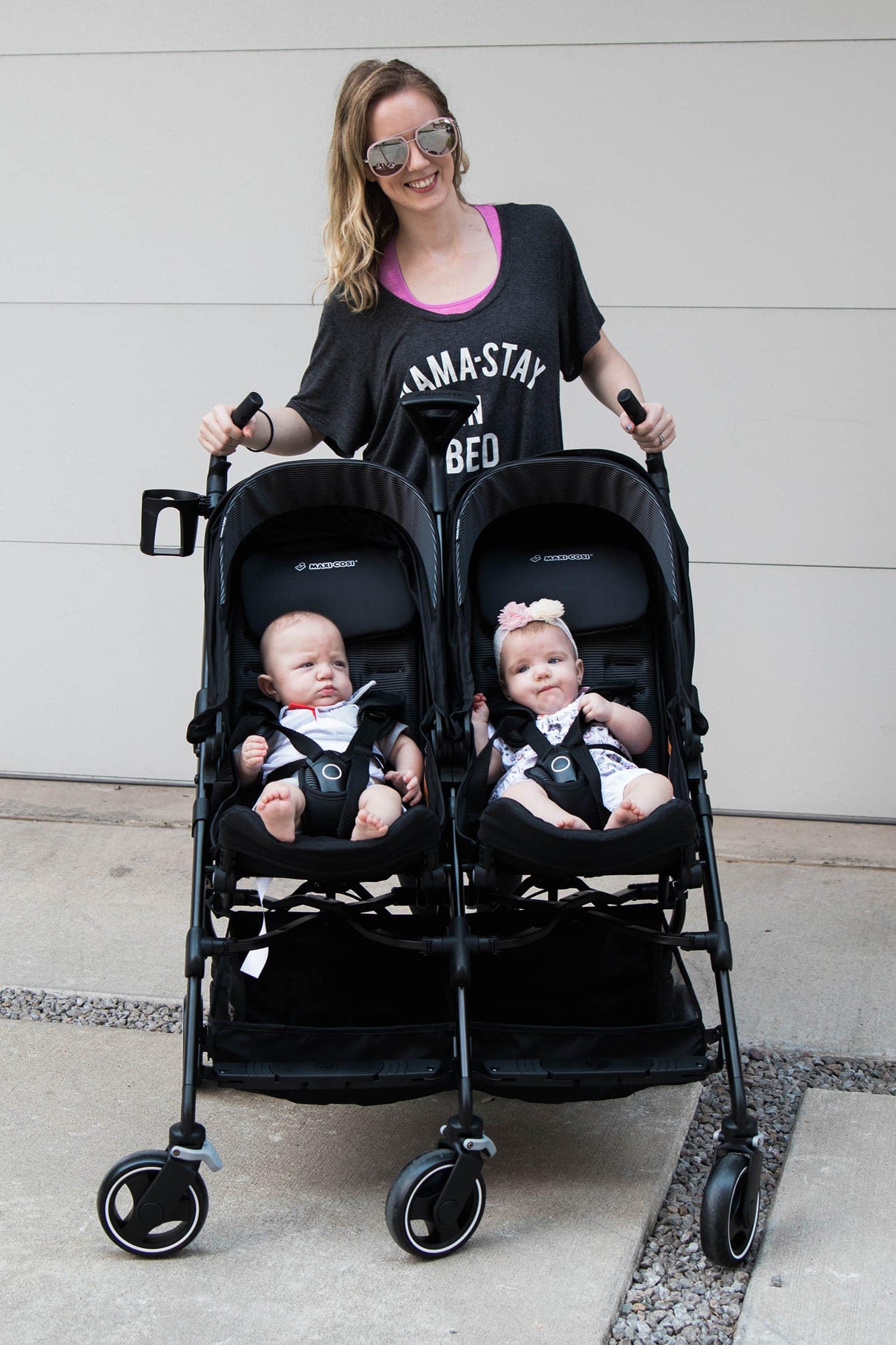 twin stroller: Maxi Cosi Dana for 2