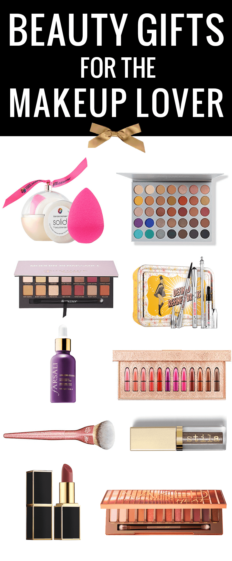 Beauty gifts for her - any makeup lover will love these holiday gift ideas! #holidaygifts #giftideas #giftguide #gifts #shopping #makeup #beautyblogger #beauty #sephora #ulta