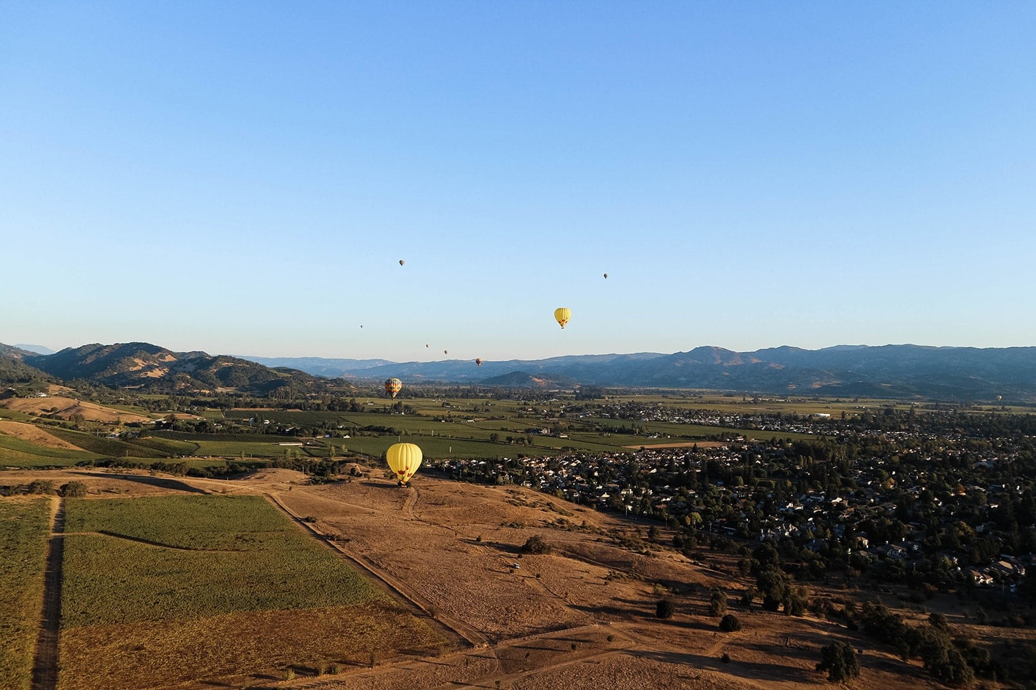 Napa Valley hot air balloon ride