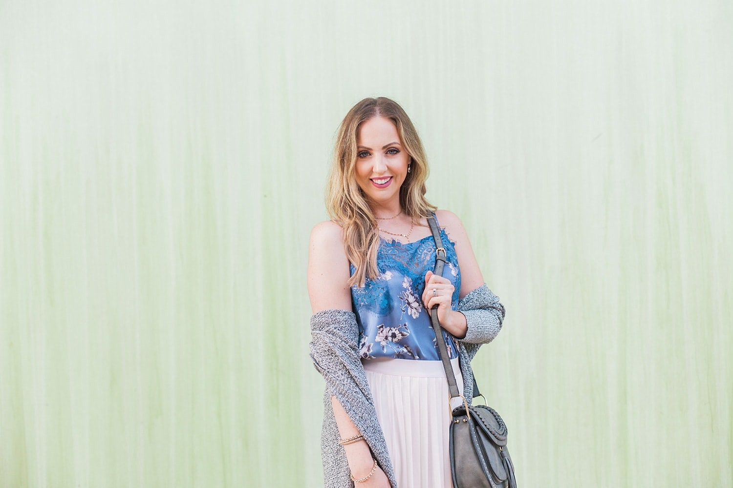 fall floral outfit