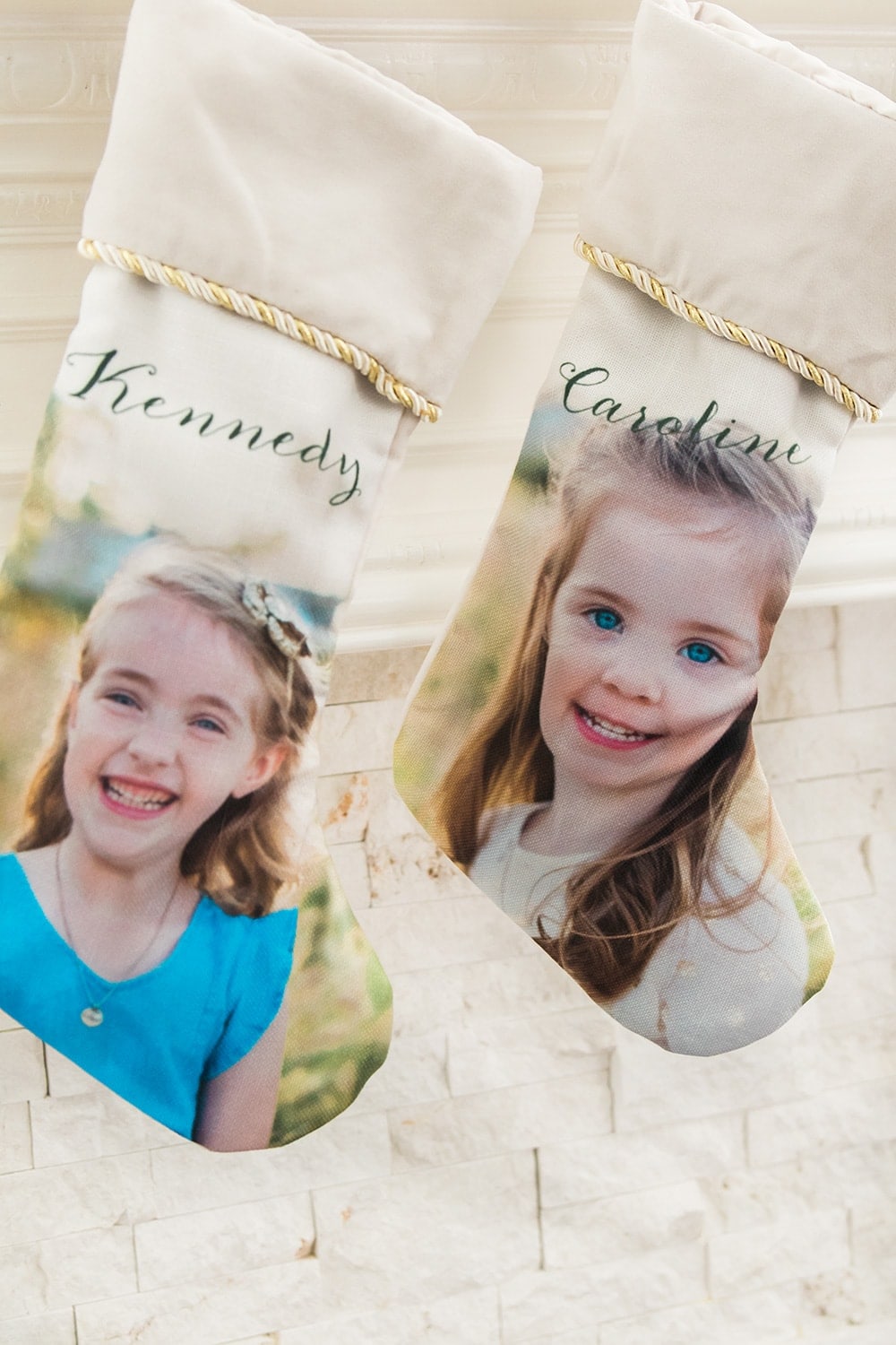 Personalized photo stockings from Shutterfly