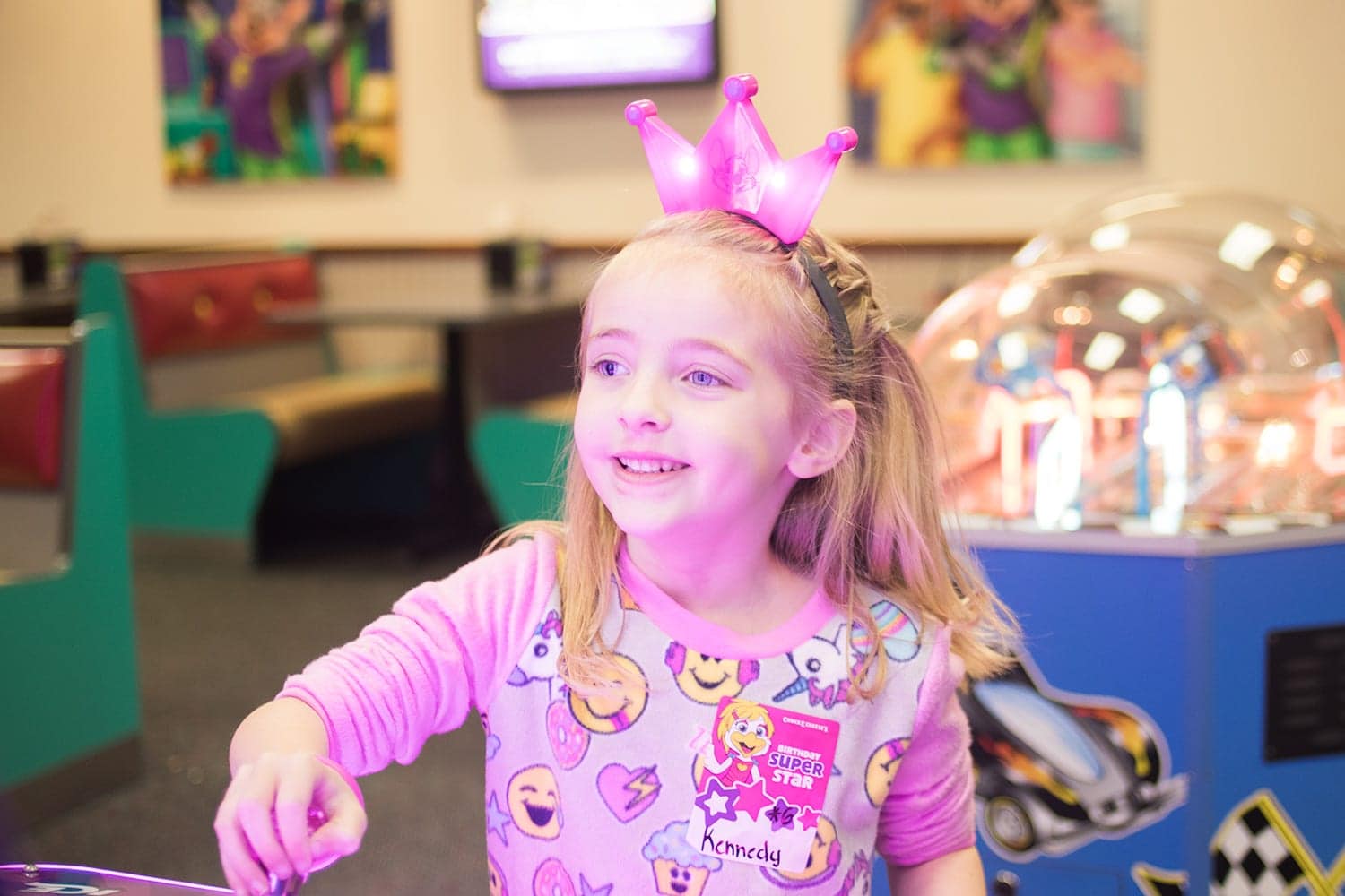 Chuck E. Cheese birthday party 