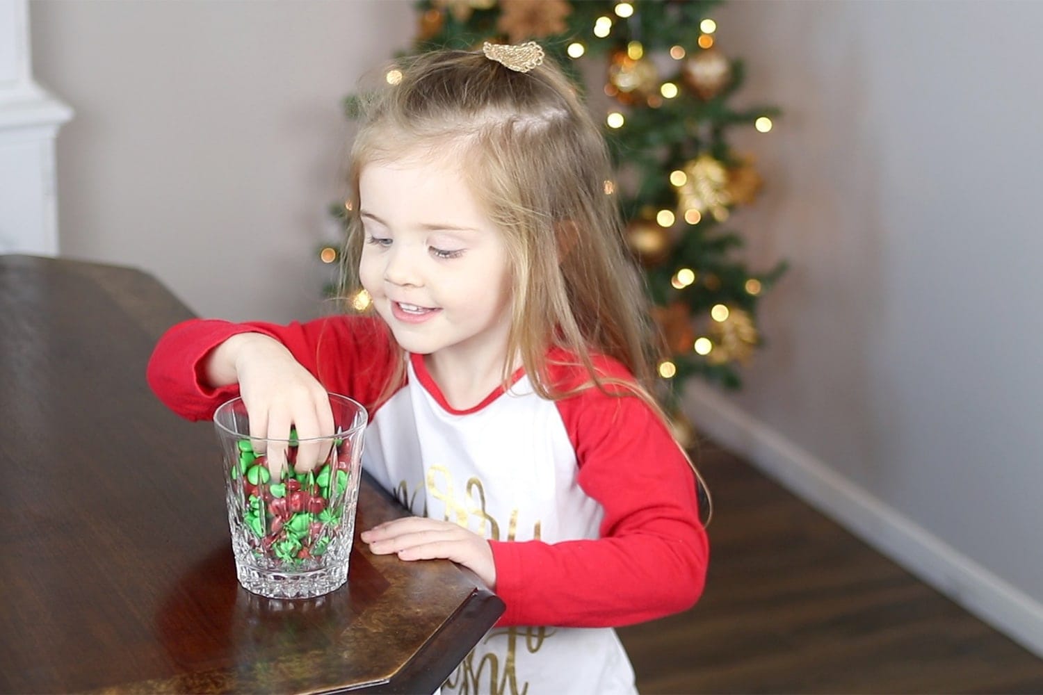 kid sneaking candy - holiday bloopers