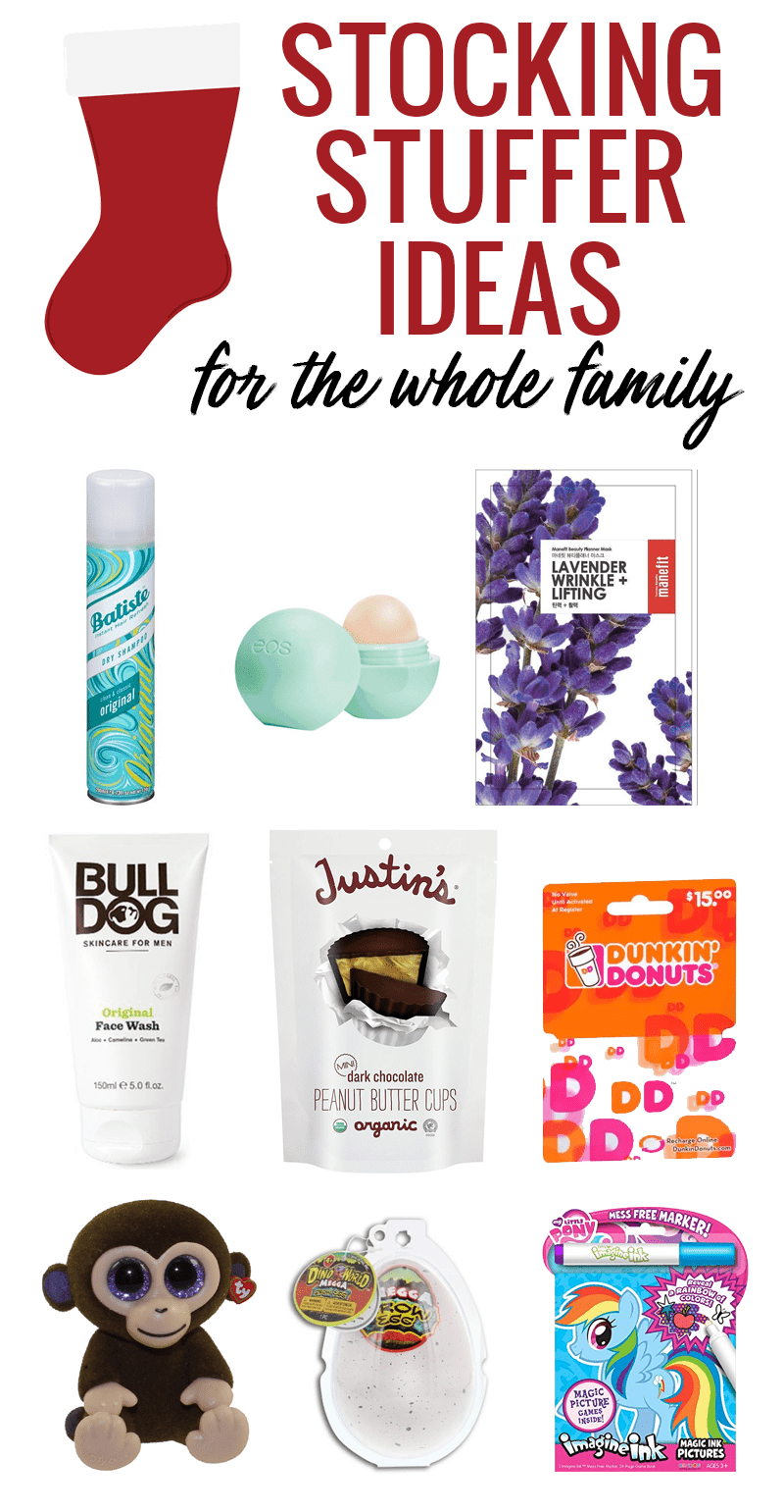 Stocking stuffer ideas for the whole family