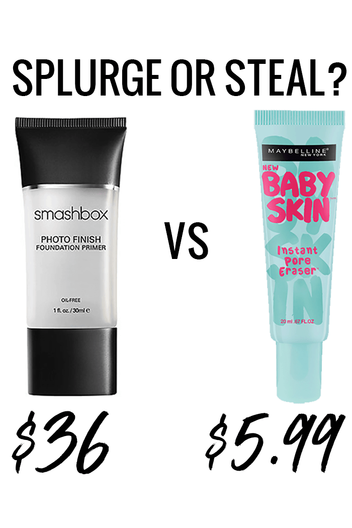 Houston blogger Meg O. on the Go shares with us a Smashbox Photo Finish Primer dupe - have you tried the Maybelline Baby Skin Primer?