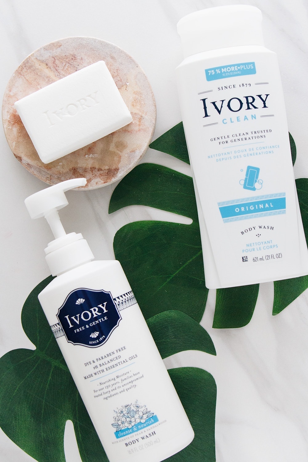 Ivory soap and body washes