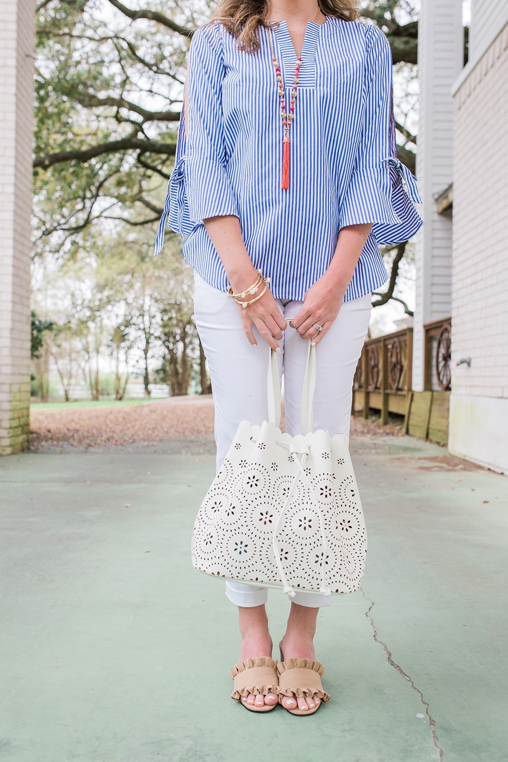 Houston blogger Meg O. on the Go shares spring outfit details - all from the Avon Modern Southern Belle Collection