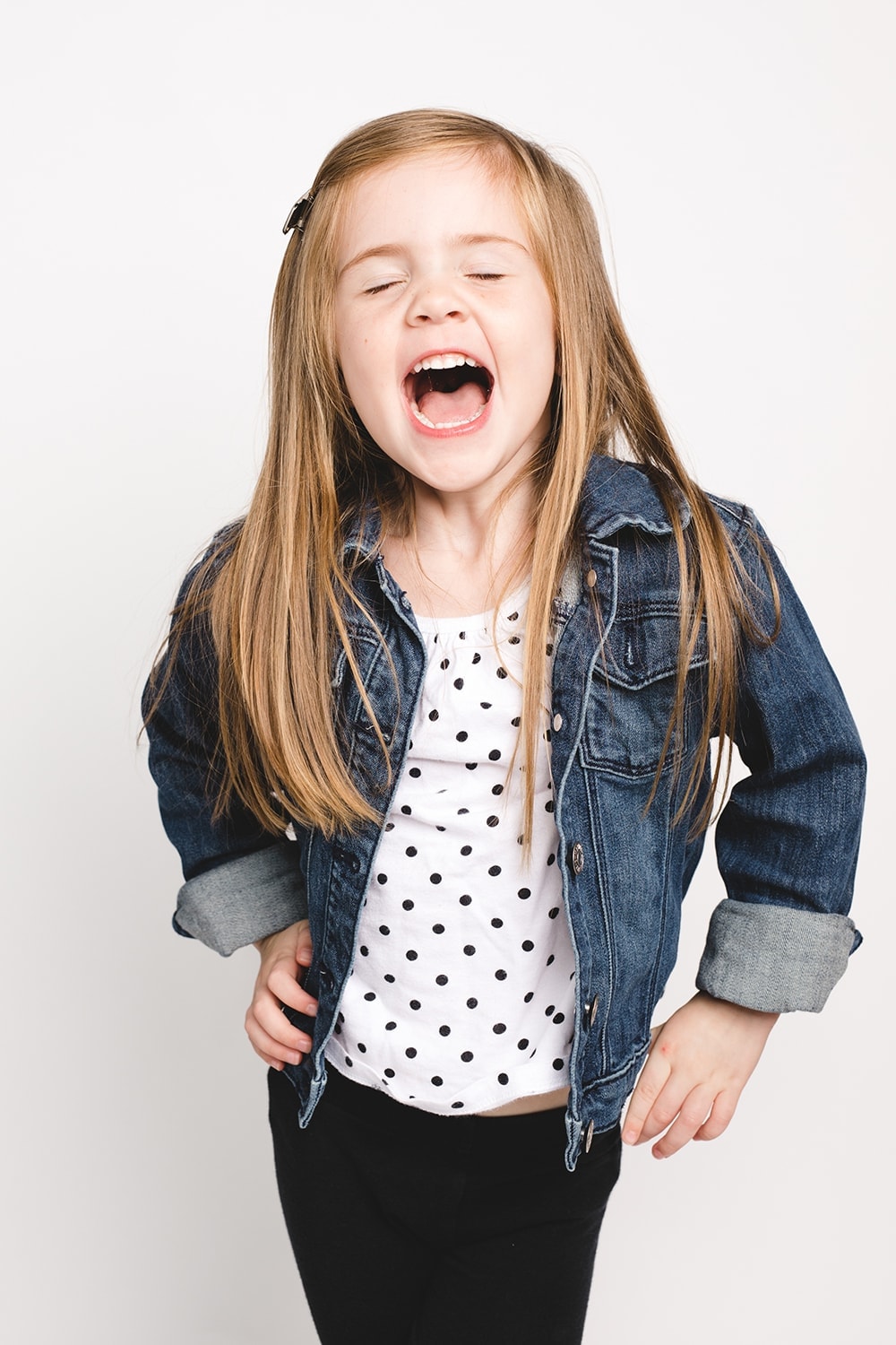 Candid child headshot