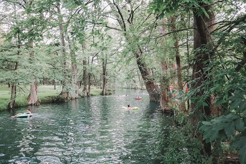 Blue Hole Regional Park in Wimberley, TX