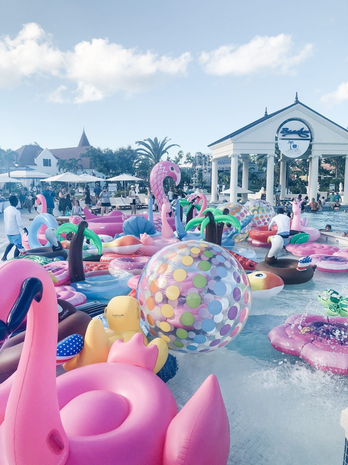 Beaches Moms Social Media on the Sand in Turks and Caicos Floatoapia Party - blog post recap by Houston blogger Meg O. on the Go