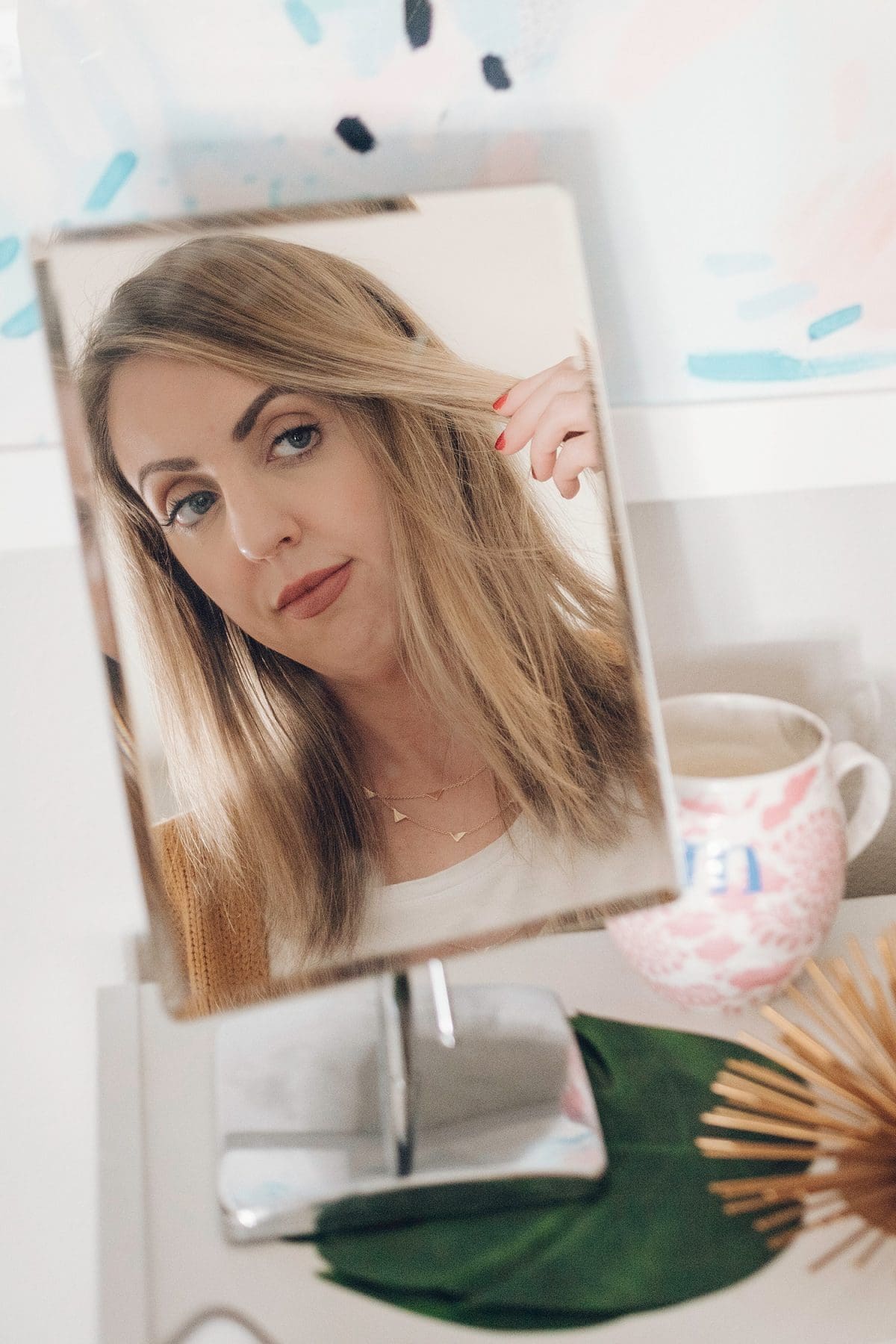 Take it easy on dry shampoo when you are trying to train your hair to be healthy