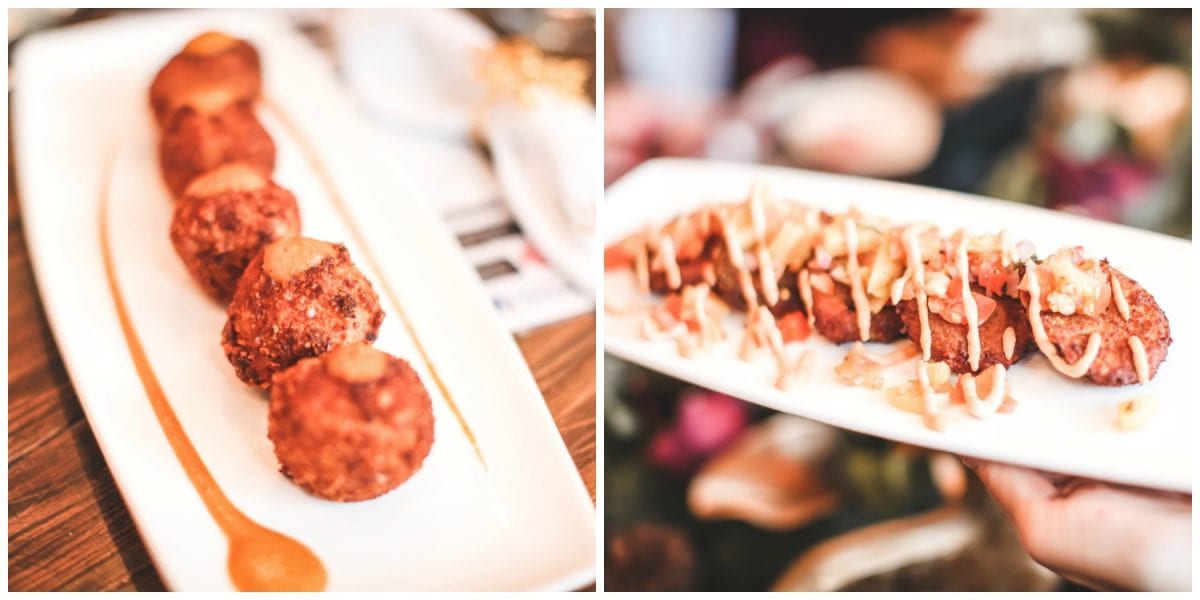 Houston blogger Meg O. on the Go shares a holiday blogger lunch at Flying Vine Wine Bistro in Cypress - just look at these appetizers